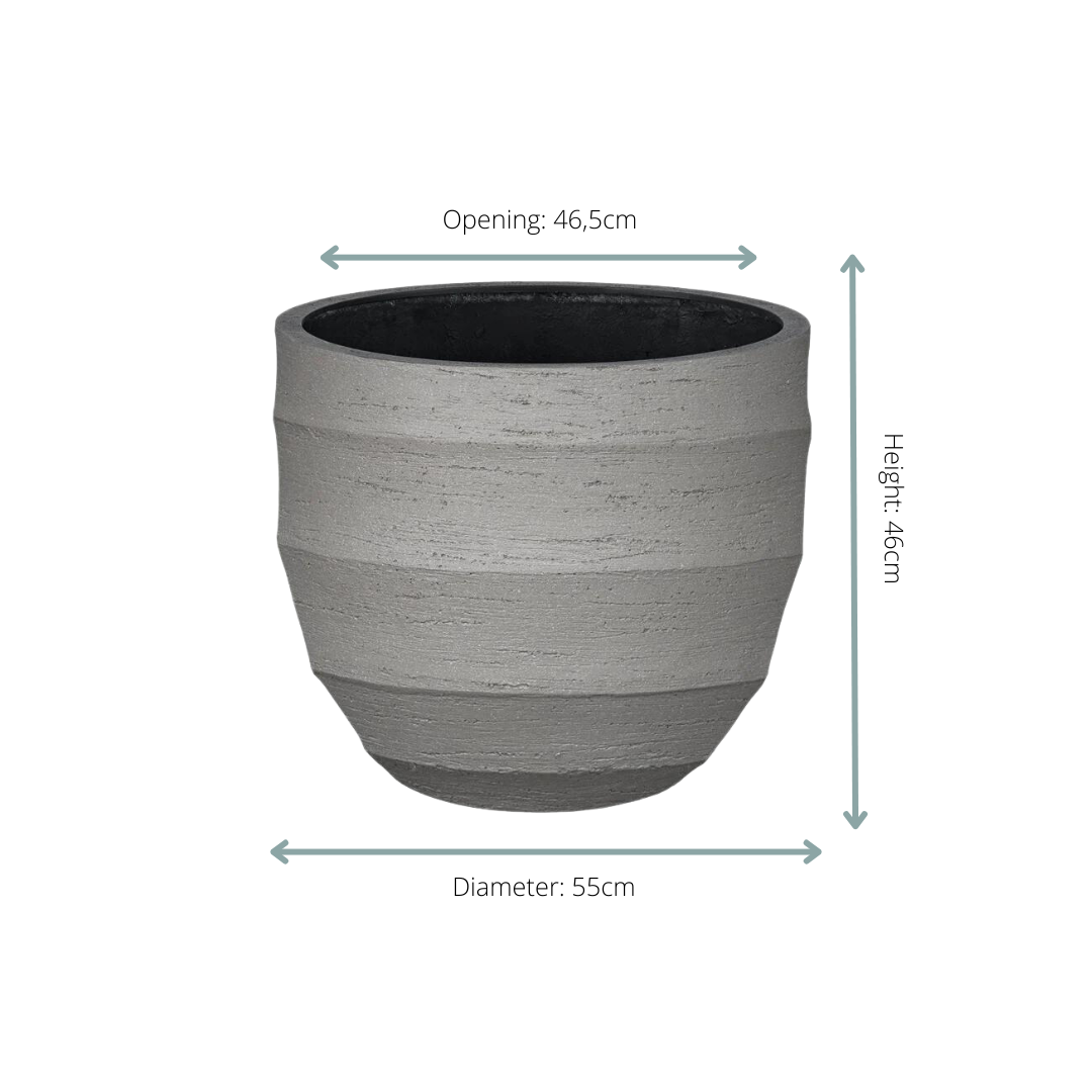 Pot Bordo New Egg Grey - D55 x H46