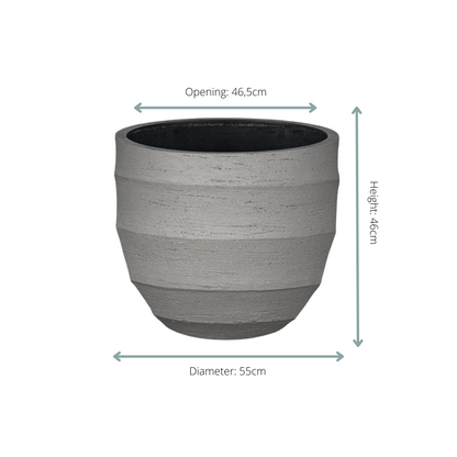 Pot Bordo New Egg Grey - D55 x H46