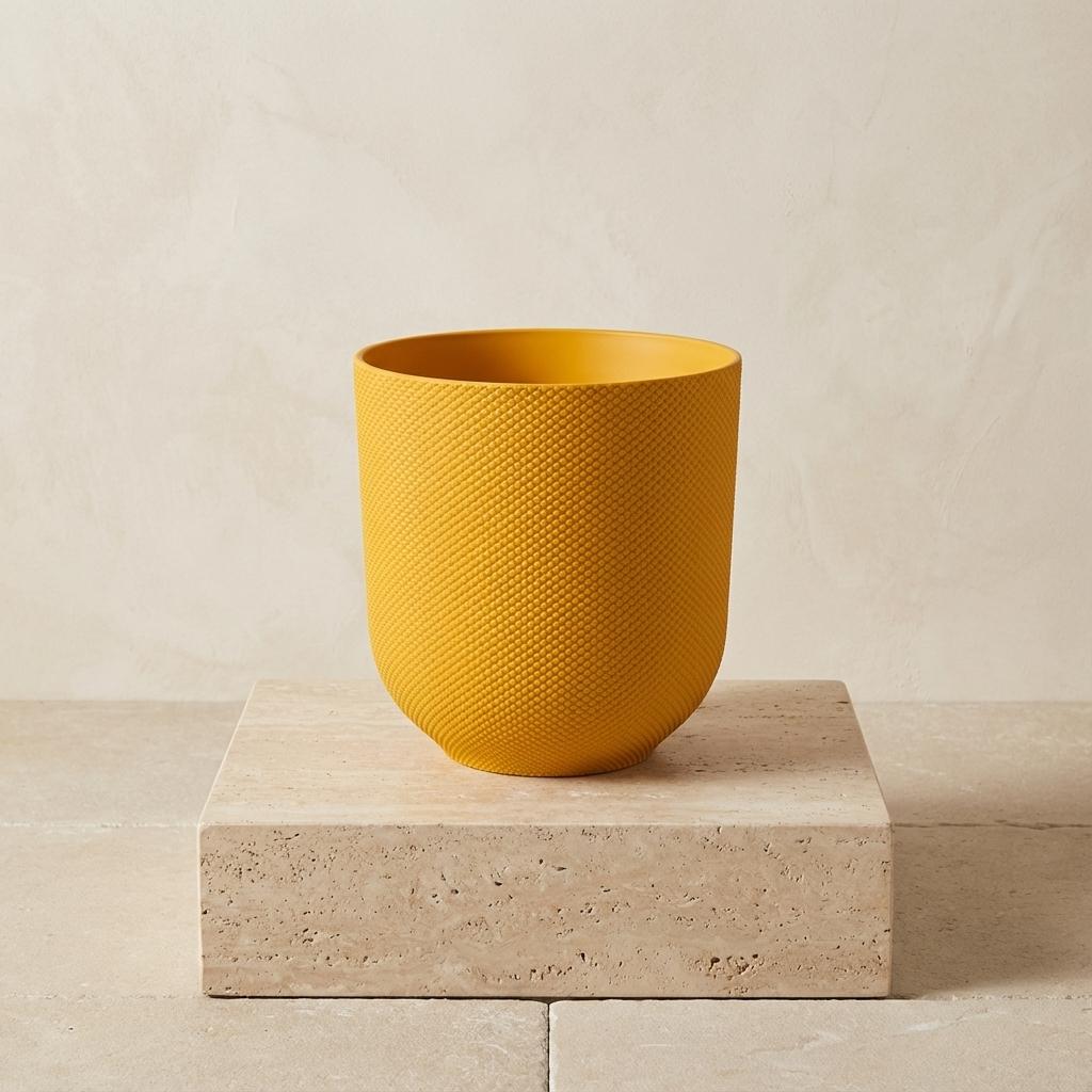 Pot Elho Jazz Round Amber Yellow - D19