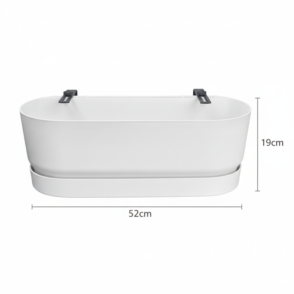 Elho Pot Greenville Easy Balcony D25cm - Wit