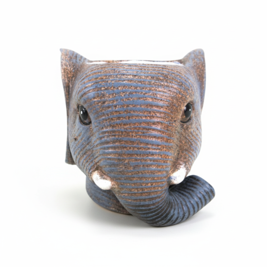 Planter Olifant D11/12x10cm - Grijs - D11/12x10cm
