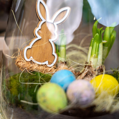 Emma Mini Easter - Open terrarium - Flessentuin DIY kit - Ø 19 cm ↑ 20 cm
