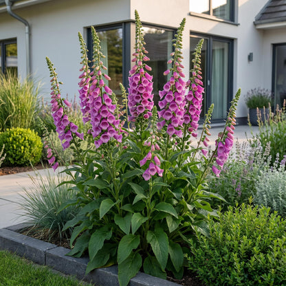 Vasteplant - Digitalis purp. Dalmatian Purple - Vingerhoedskruid - Schaduw - Paars - 6 Planten - Pot 11cm - Hoogte 15-25cm