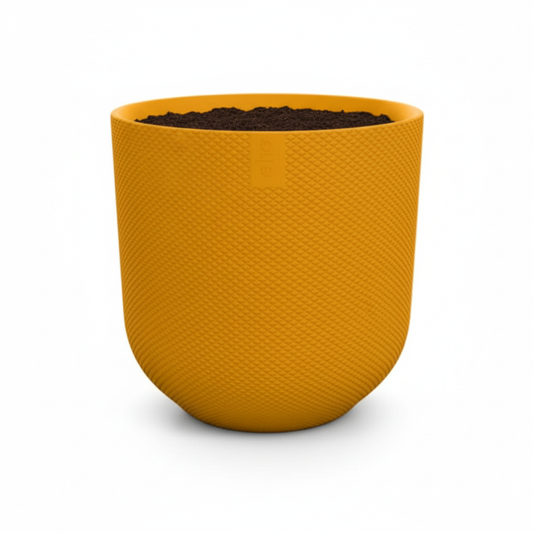 Pot Elho Jazz Round Amber Yellow - D23