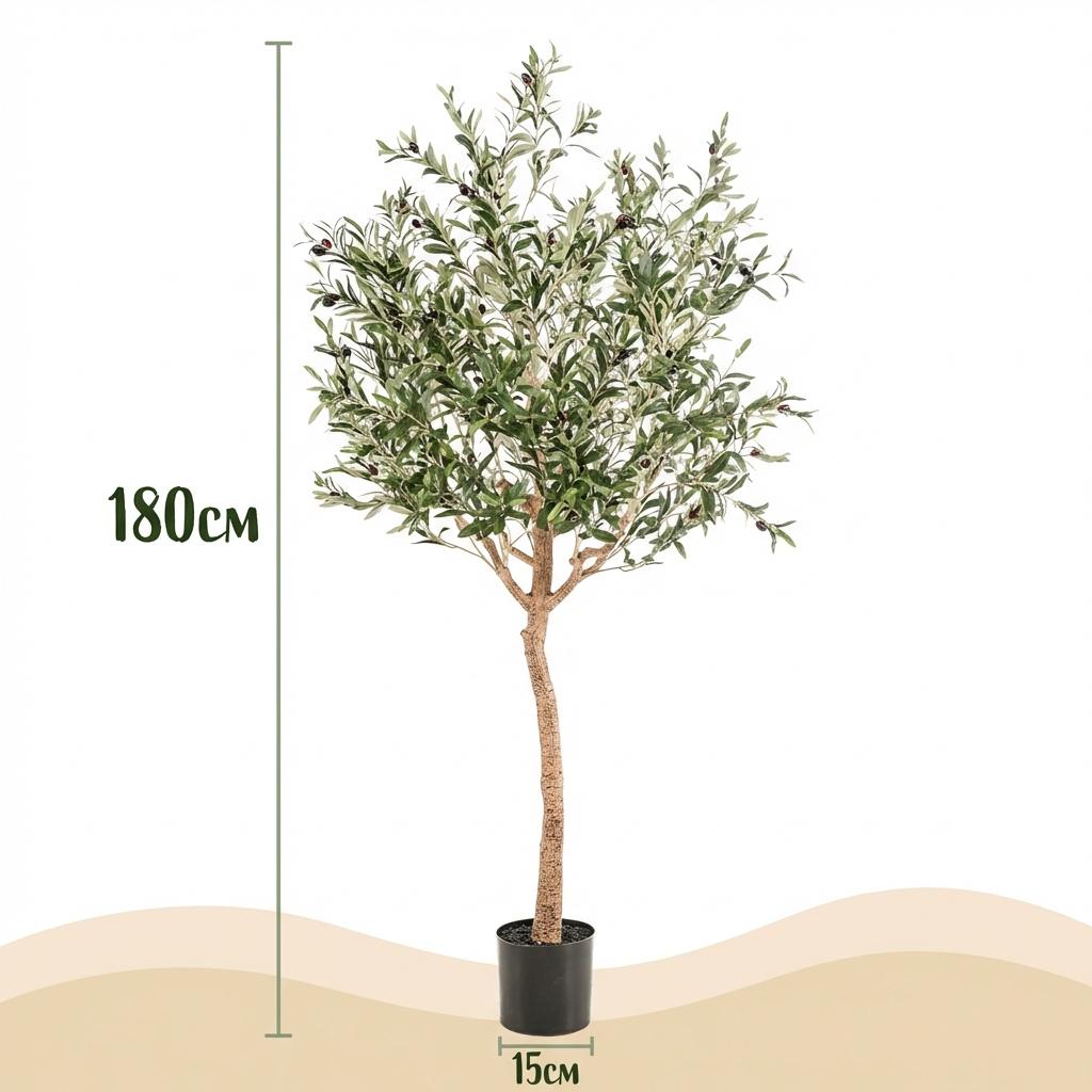 Kunst Olijfboom -  Olea europaea - Olijfboom - 180 cm