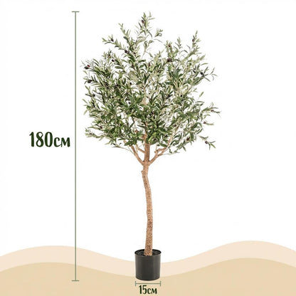 Kunst Olijfboom -  Olea europaea - Olijfboom - 180 cm