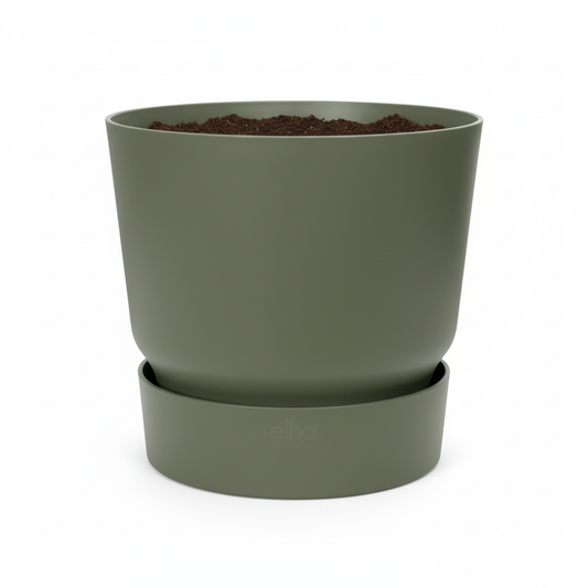 Elho greenville round leaf green - D25cm