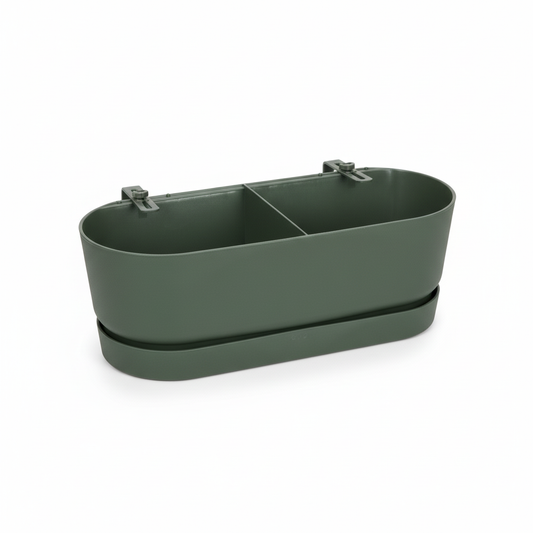 Elho Pot Greenville Easy Balcony D25cm - Leaf Green