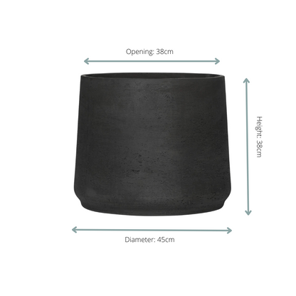 Jumbo Patt Black Washed - D45 x H38