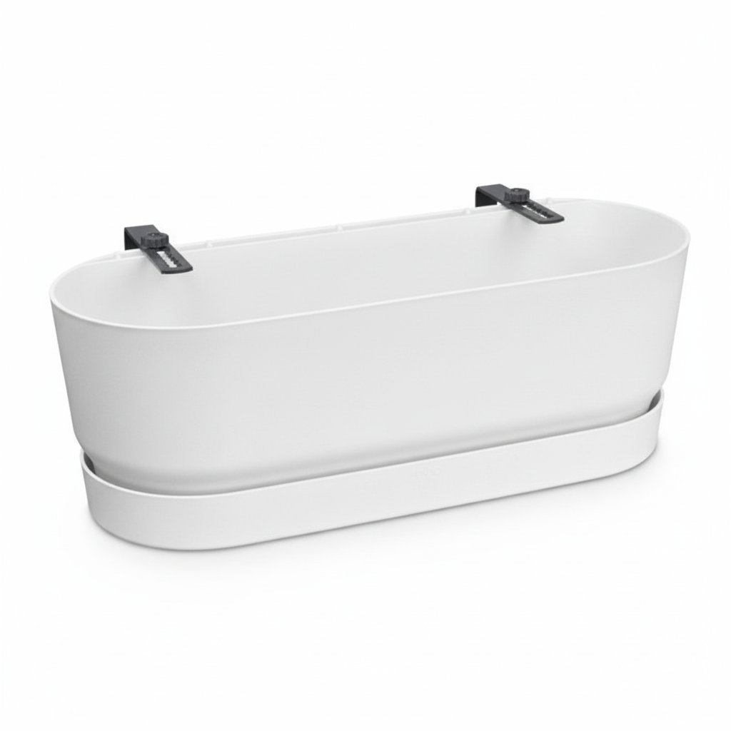 Elho Pot Greenville Easy Balcony D25cm - Wit