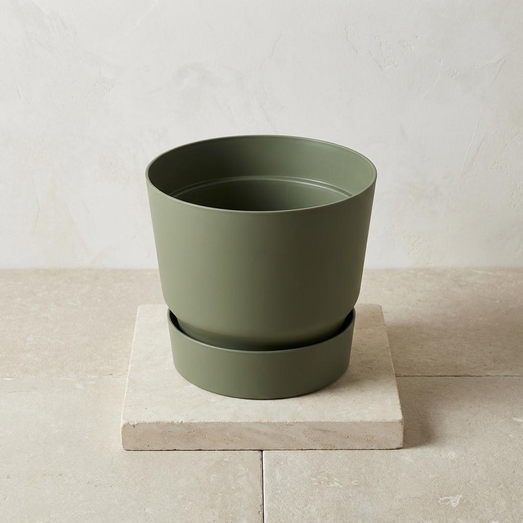 Elho greenville round leaf green - D20cm