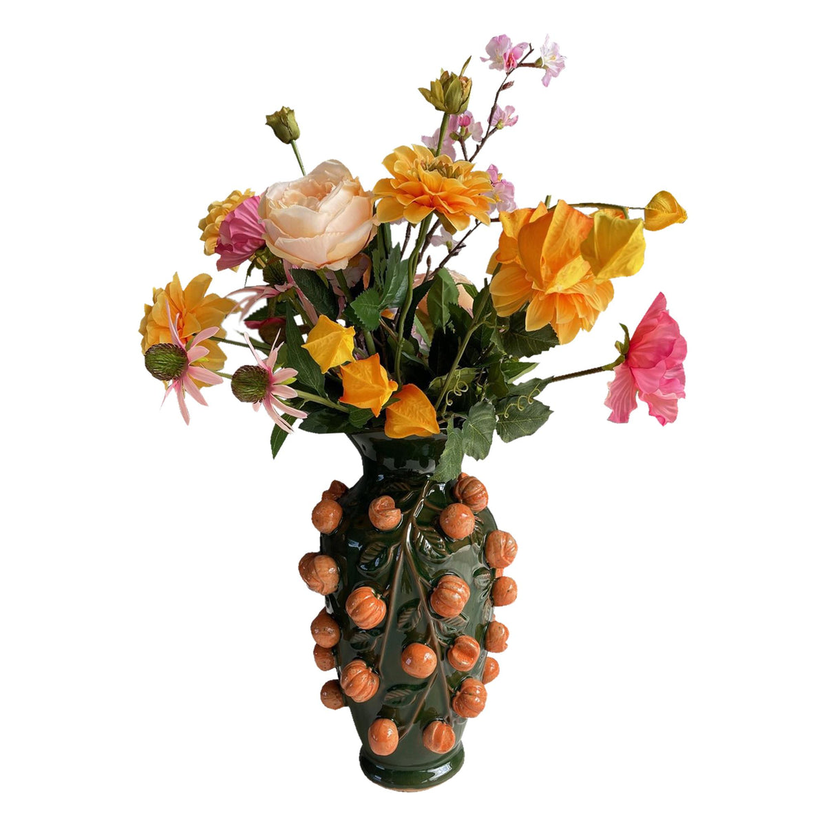 Kunstbloemen - Boeket L - Orange Summer - 80cm