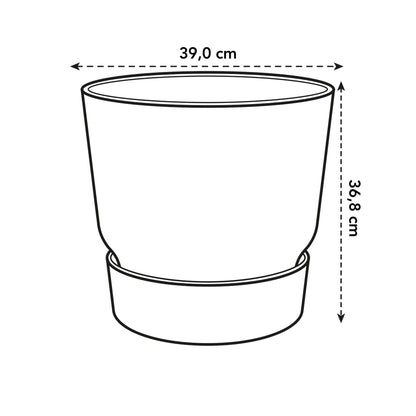 Pot elho Greenville Round groen - D39 x H37