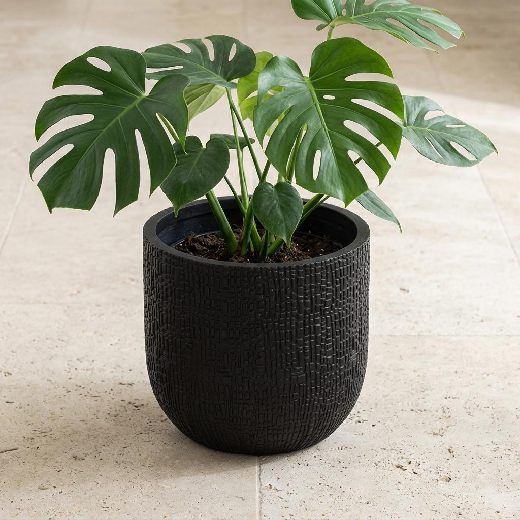 Capi Nature Skin Pot Bol Antraciet - D14cm - 13cm
