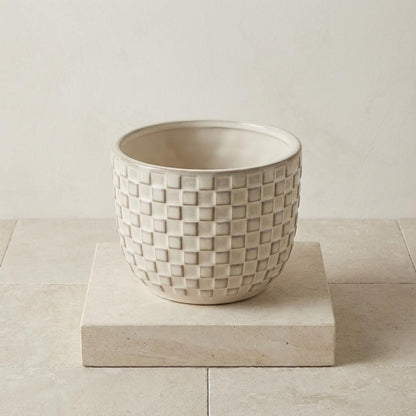 Mini pot relief wit D7