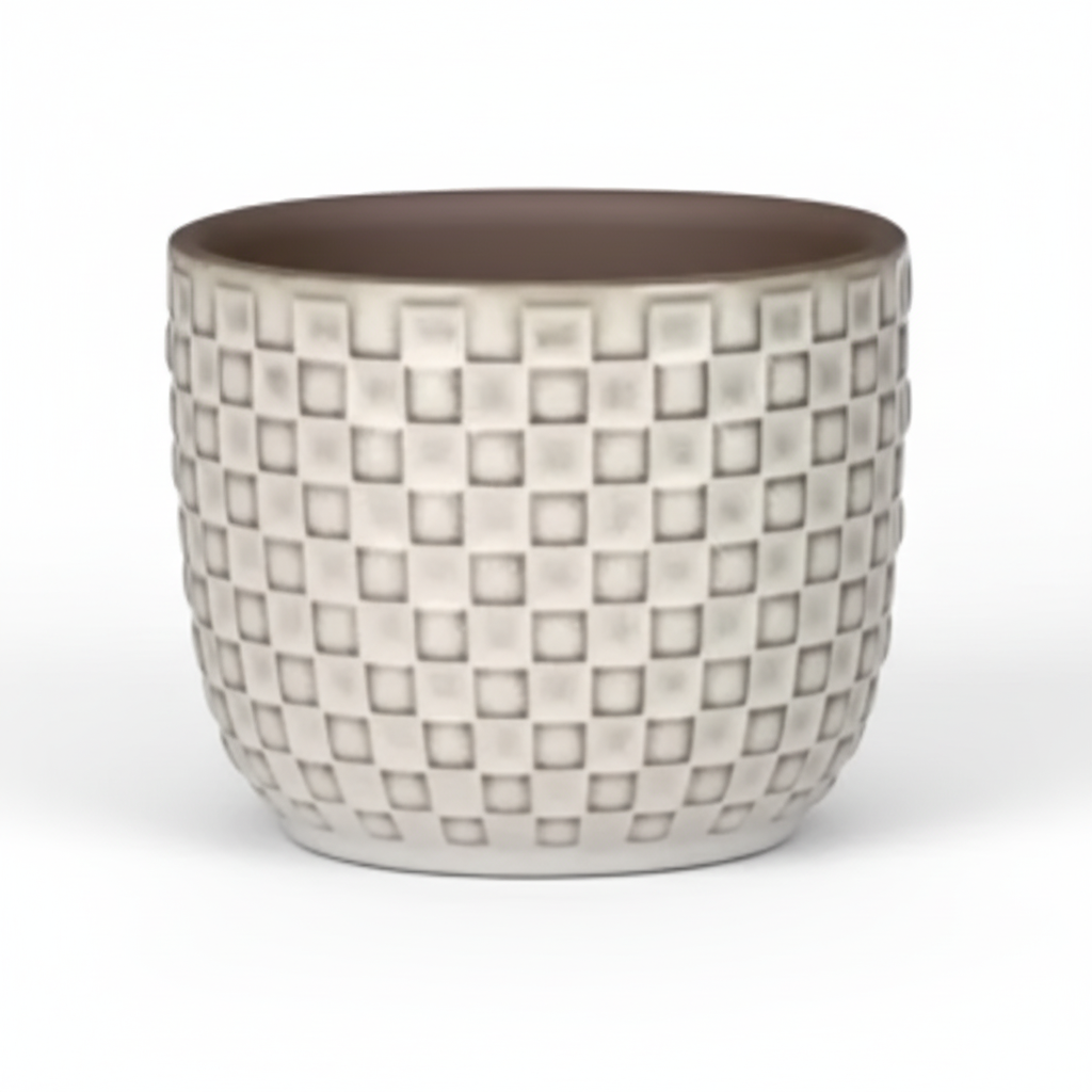 Mini pot relief wit D7