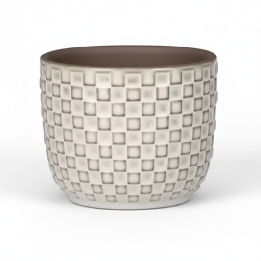 Mini pot relief wit D7