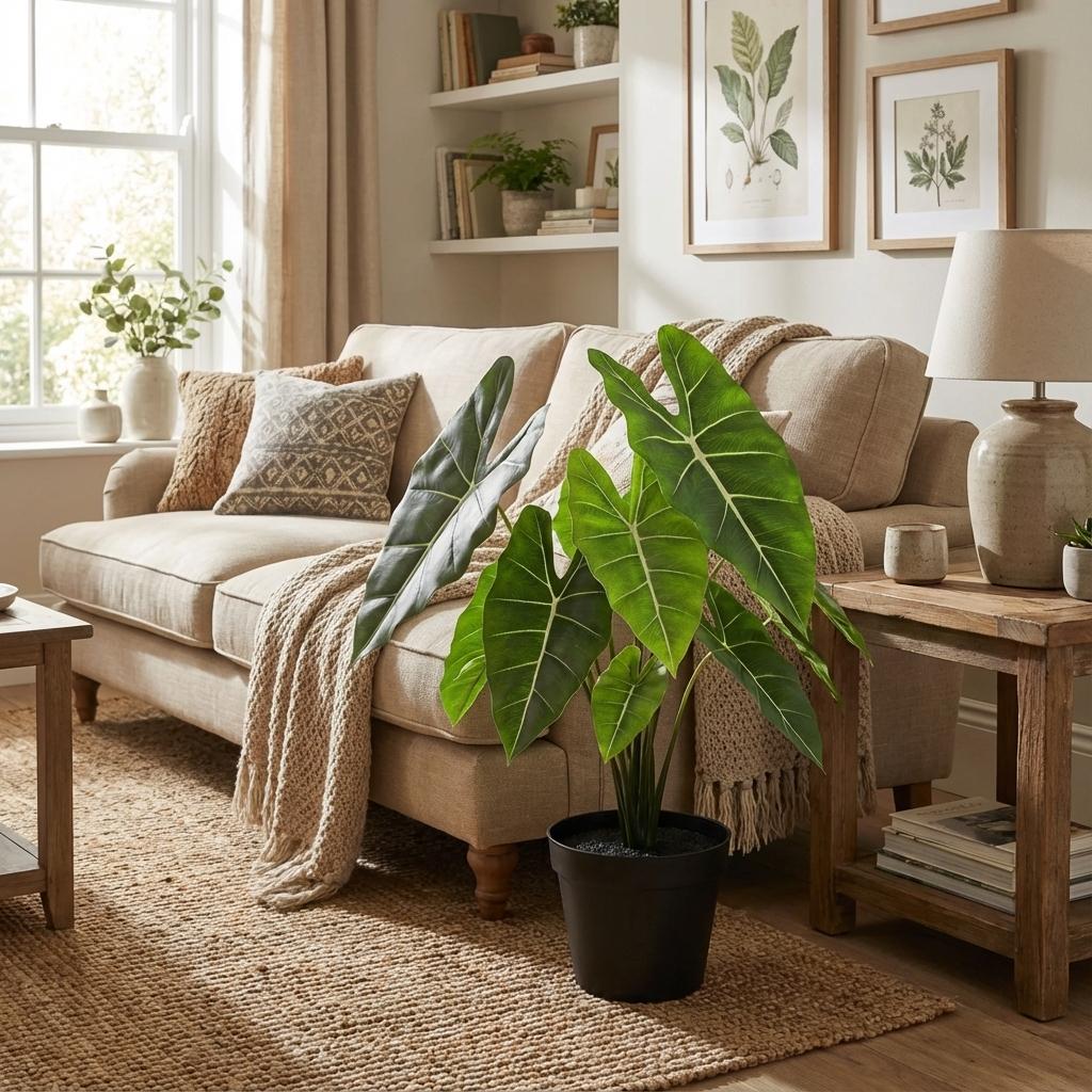 ARTIFICIAL Alocasia Polly - 40cm