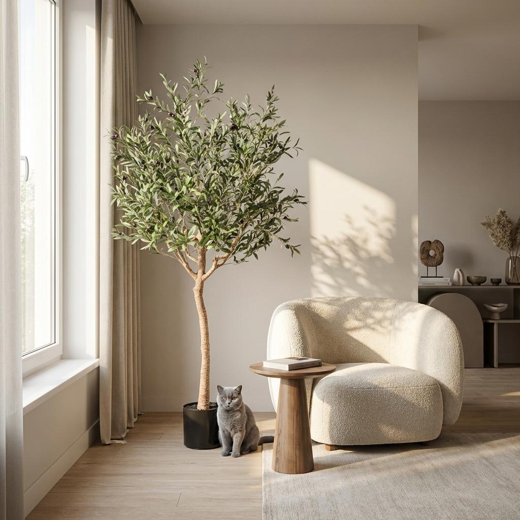 Kunst Olijfboom -  Olea europaea - Olijfboom - 180 cm