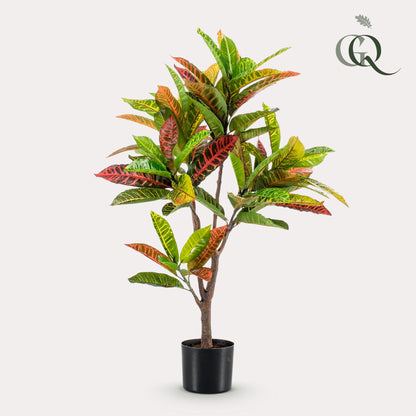 Kunstplant - Croton Codiaeum - Wonderstruik - 95 cm