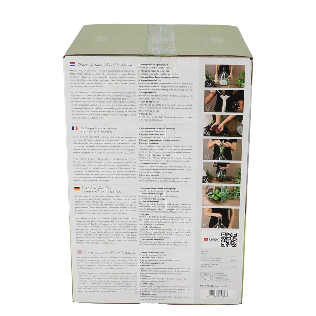 DIY Plant Terrarium Set 5L - Maak je eigen gesloten ecosysteem | In giftbox